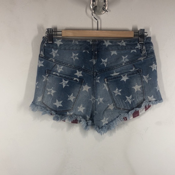 Mossimo Supply Co American flag high rise short size 2 - Picture 4 of 8